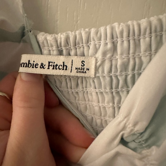 Abercrombie & Fitch Green Puff Sleeve Sundress - Picture 3 of 4